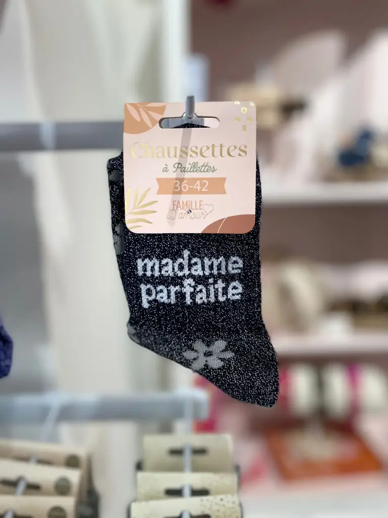 Chaussettes a paillettes- Mme Parfaite