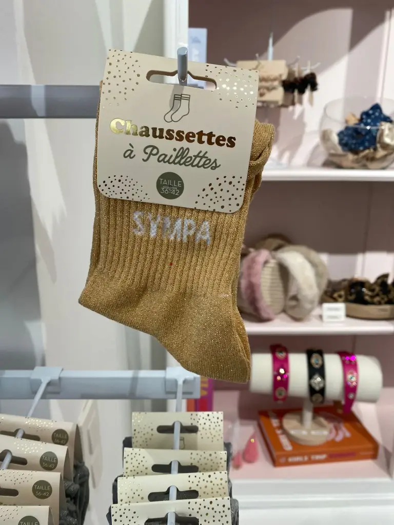 Chaussettes a paillettes- Sympa