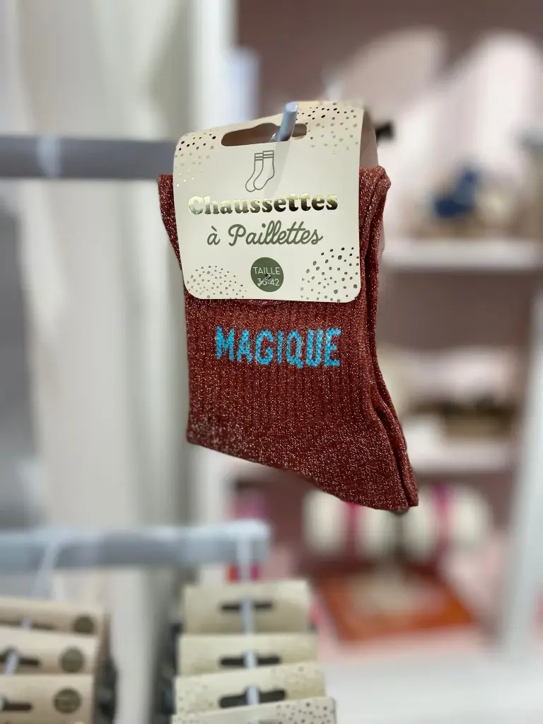 Chaussettes a paillettes-Magique