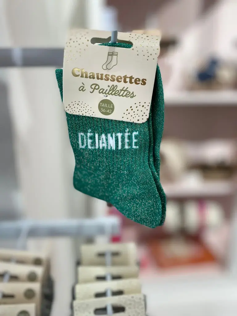 Chaussettes a paillettes-Dejantee