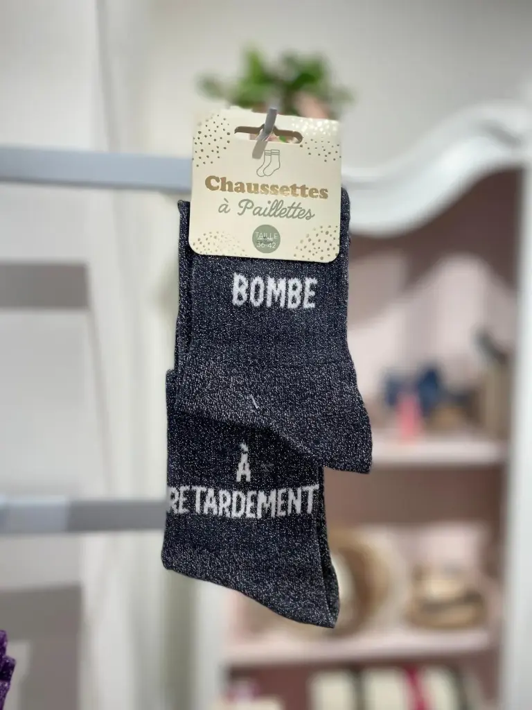 Chaussettes paillettes- Bombe 