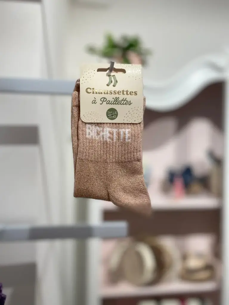 Chaussettes paillettes- Bichette