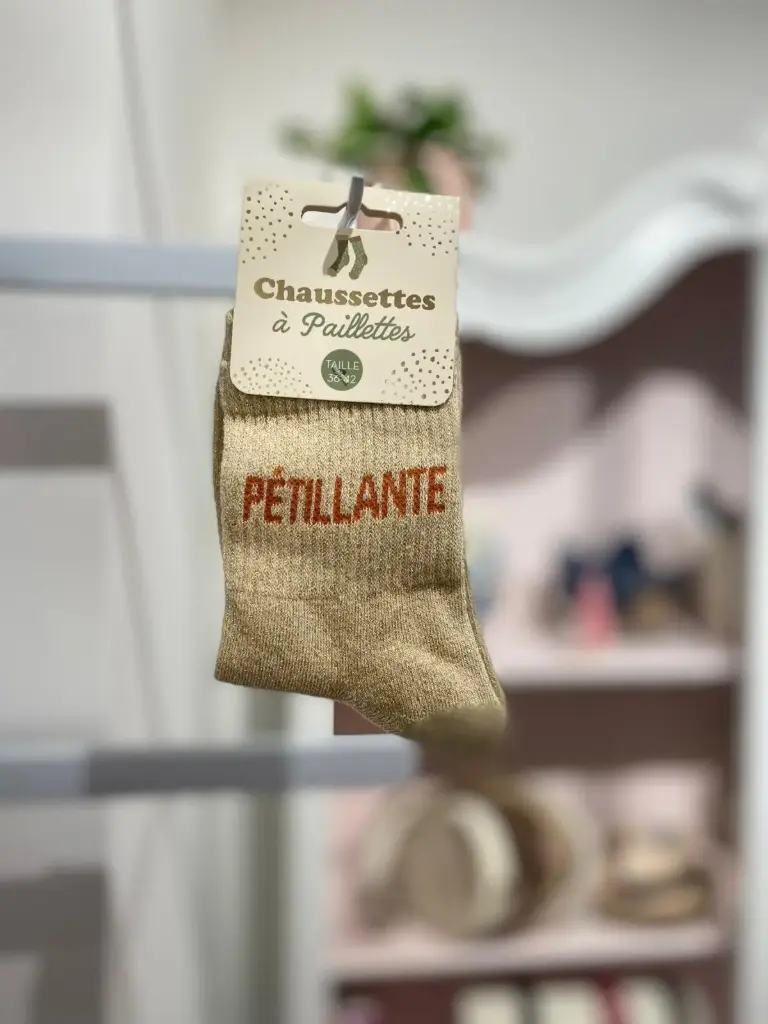 Chaussettes paillettes- Pétillante