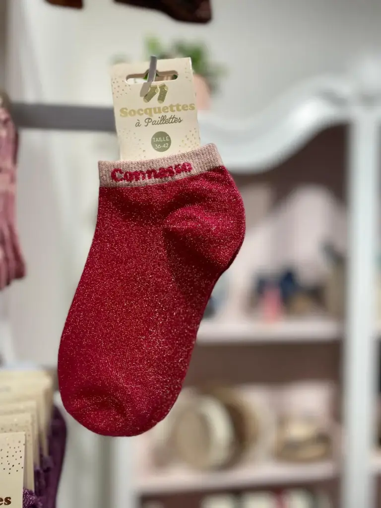 Socquettes paillettes- Connasse