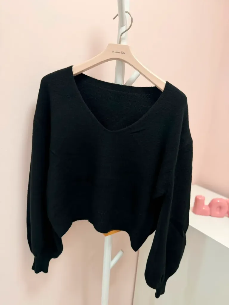 Pull Col V cintré- TU