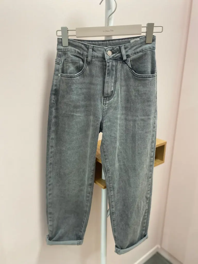Jeans gris 7/8