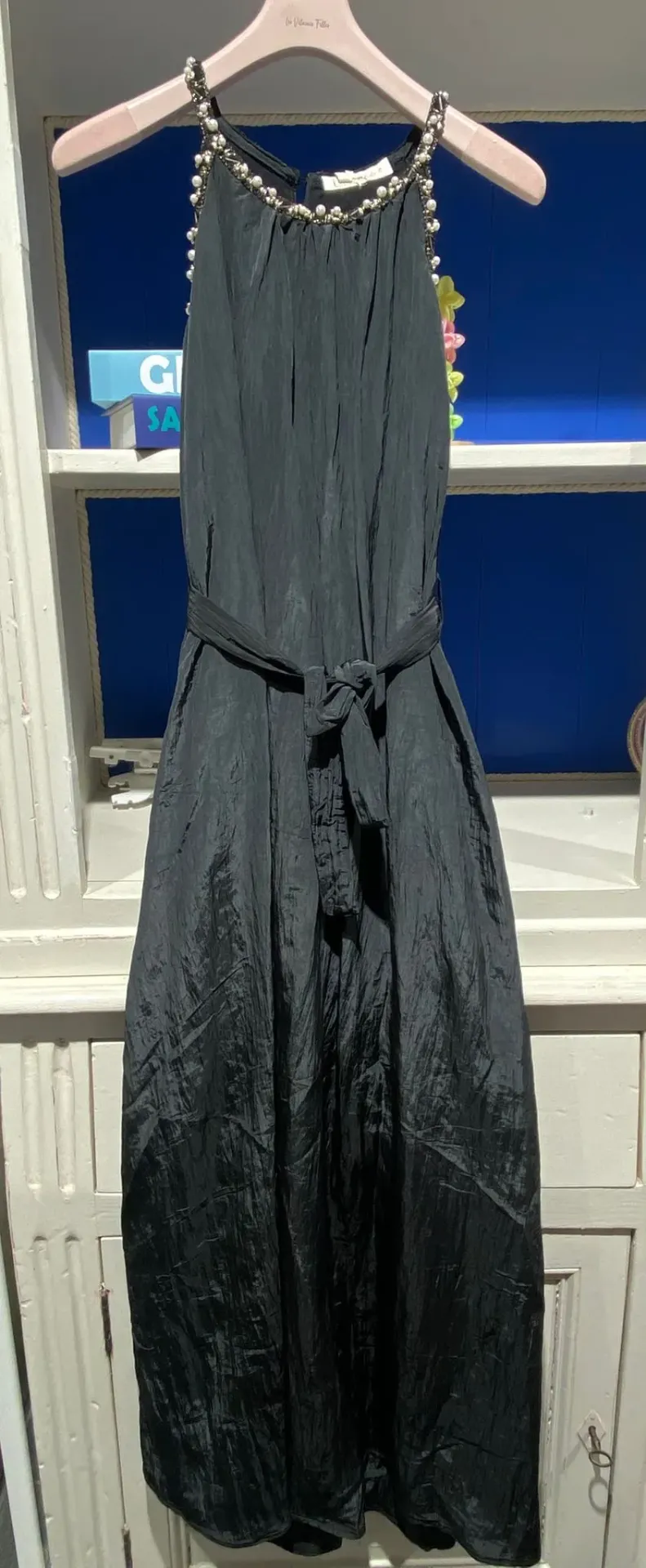 Robe longue perles-TU