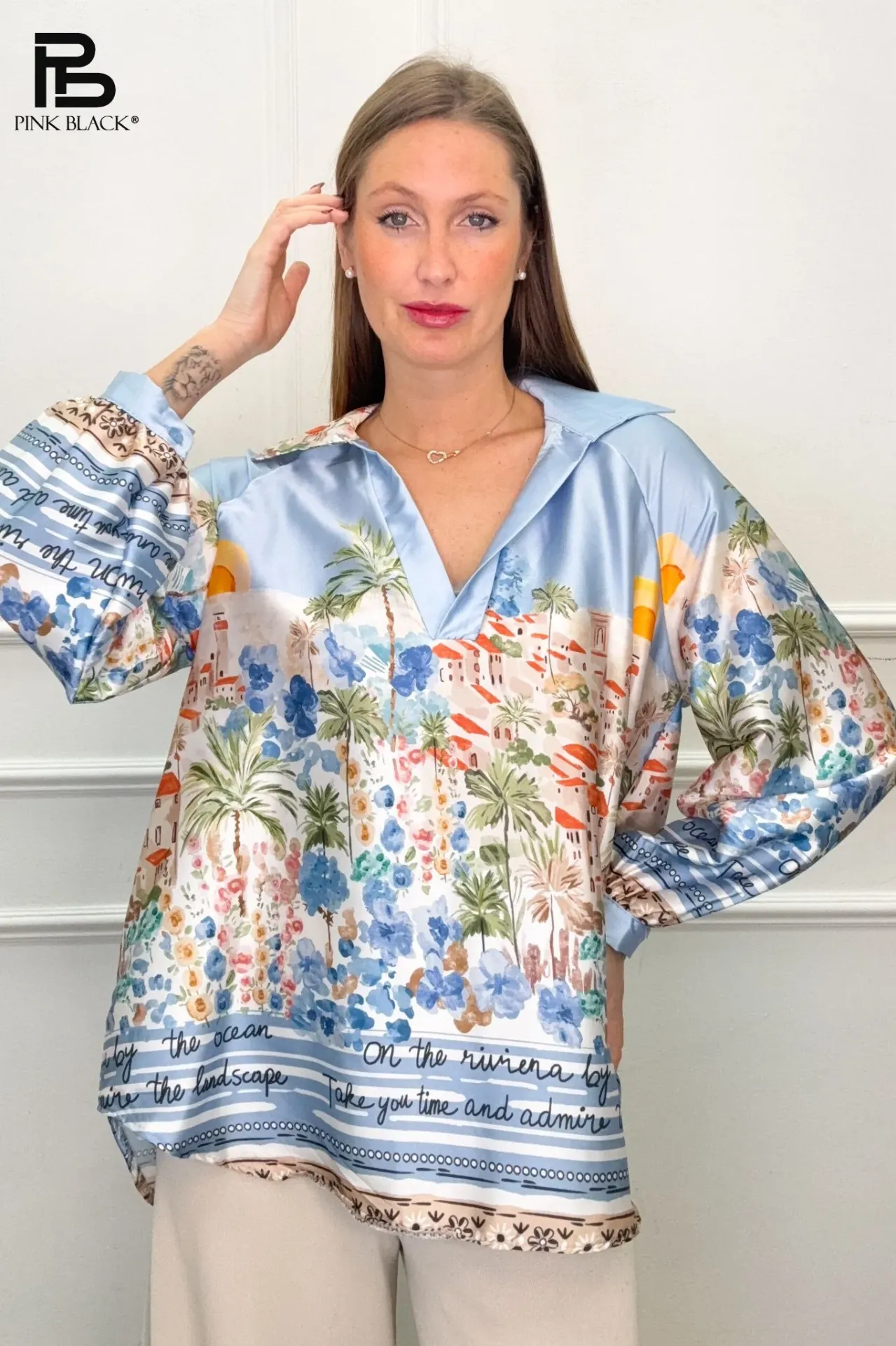 Chemise Riviera- TU (Bleu)