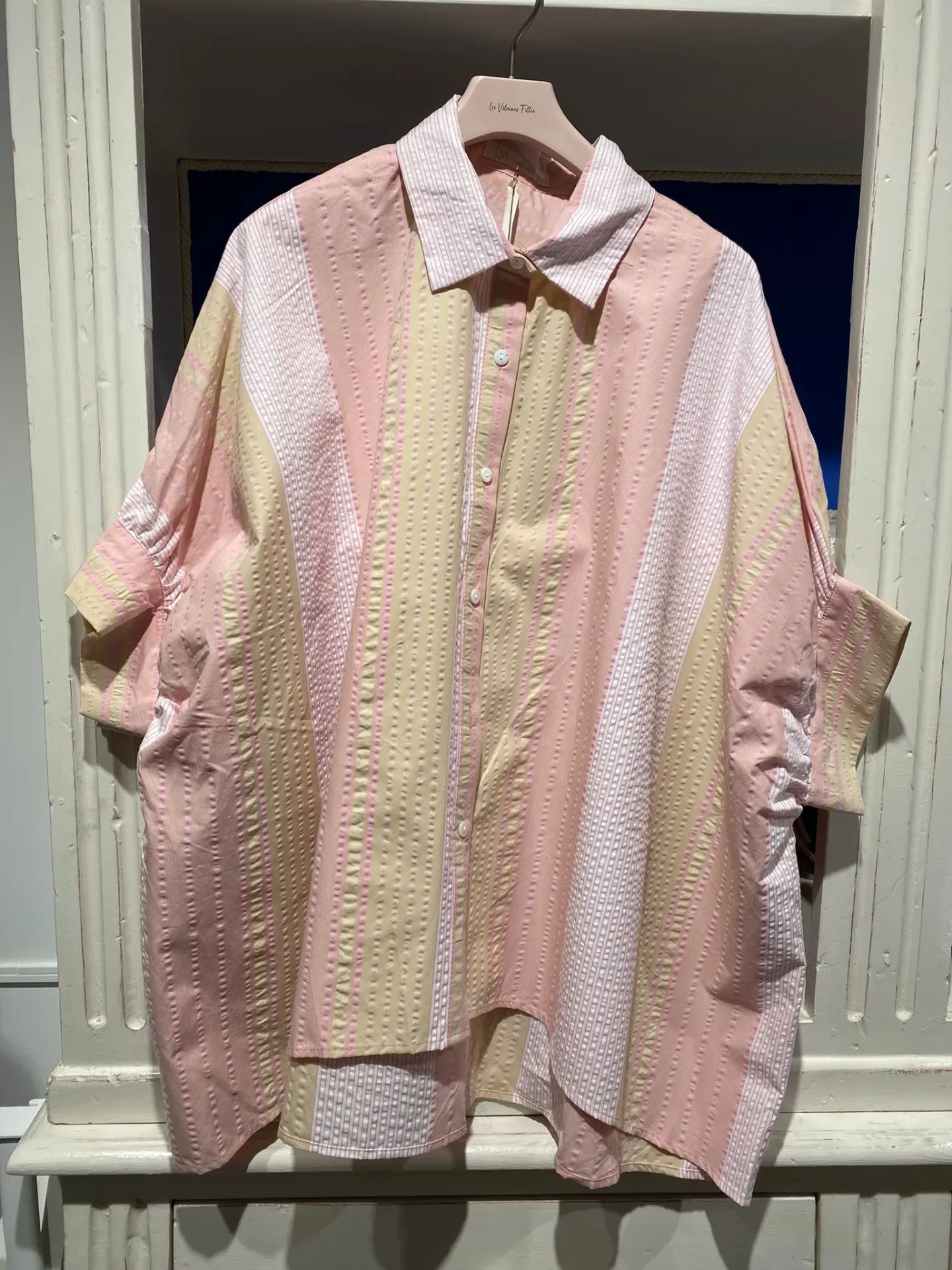 Chemisier M 3/4 rose beige-TU Curvy