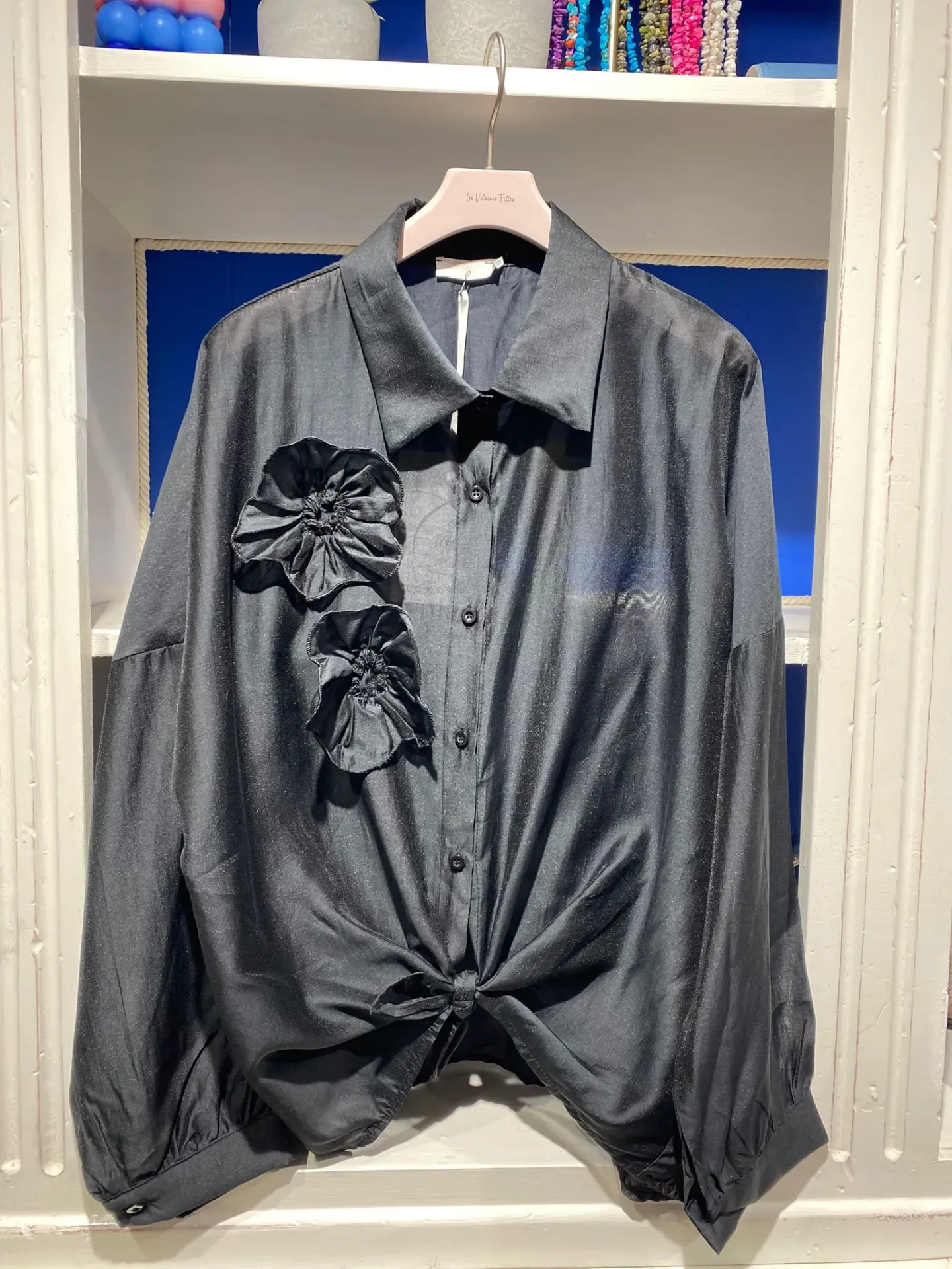 Chemisier transparent noir- TU Curvy