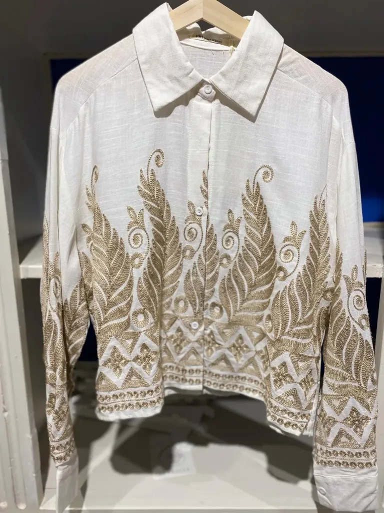 Chemise écru/or- TU