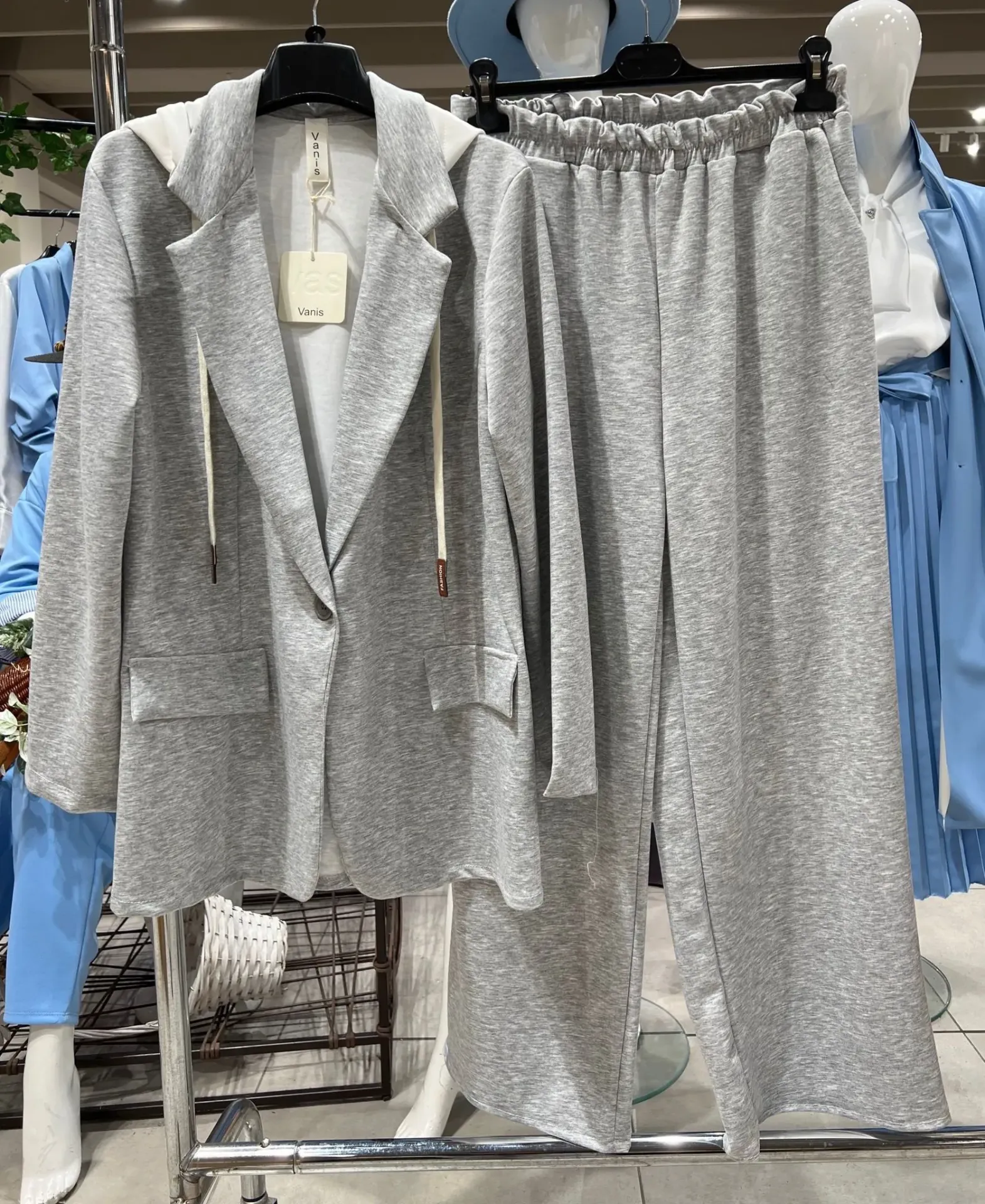 Ensemble/pantalon Loose-fit, Blazer cap.amov-TU (gris)