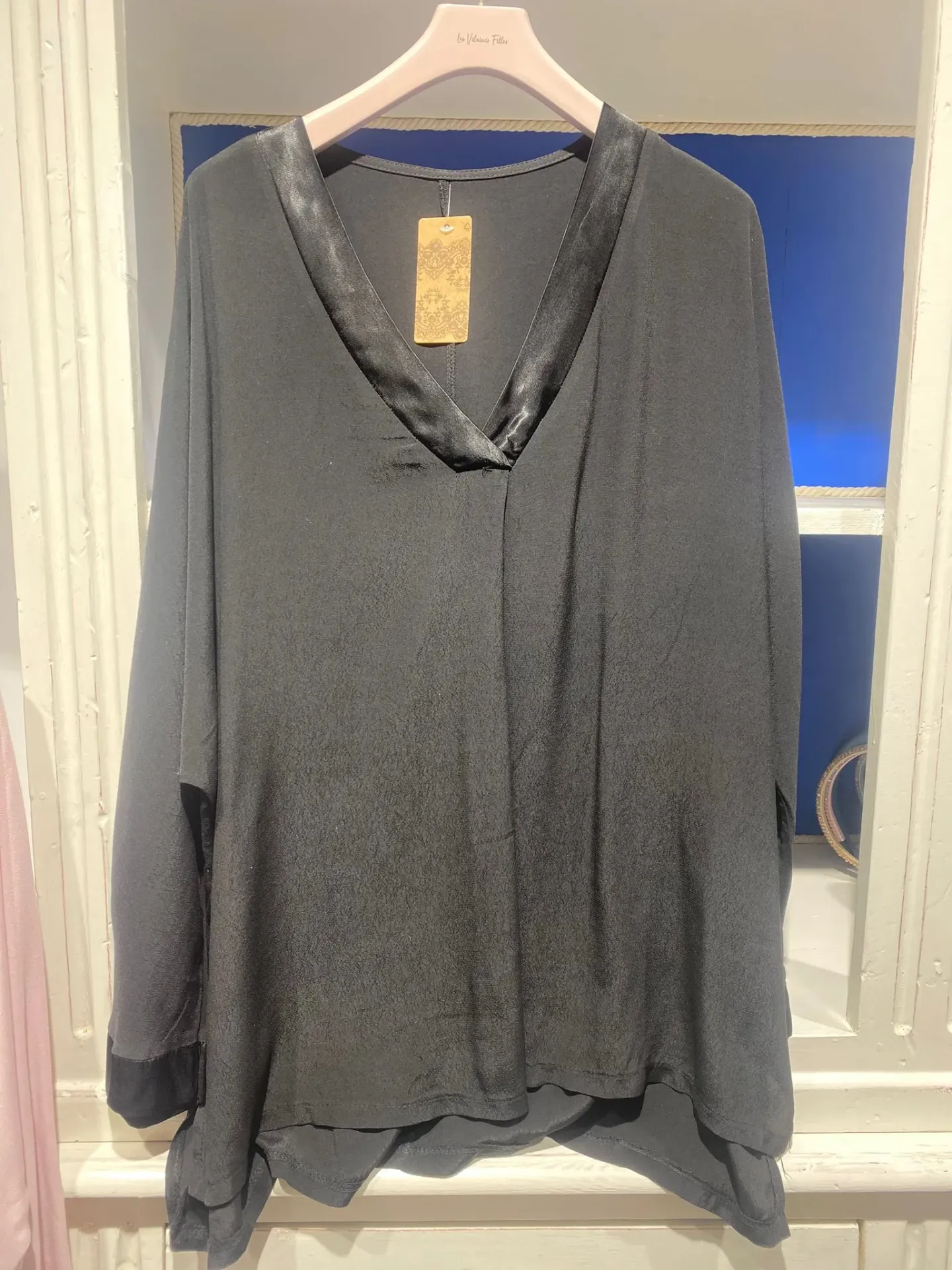 Blouse Col V- TU Curvy (Noir)