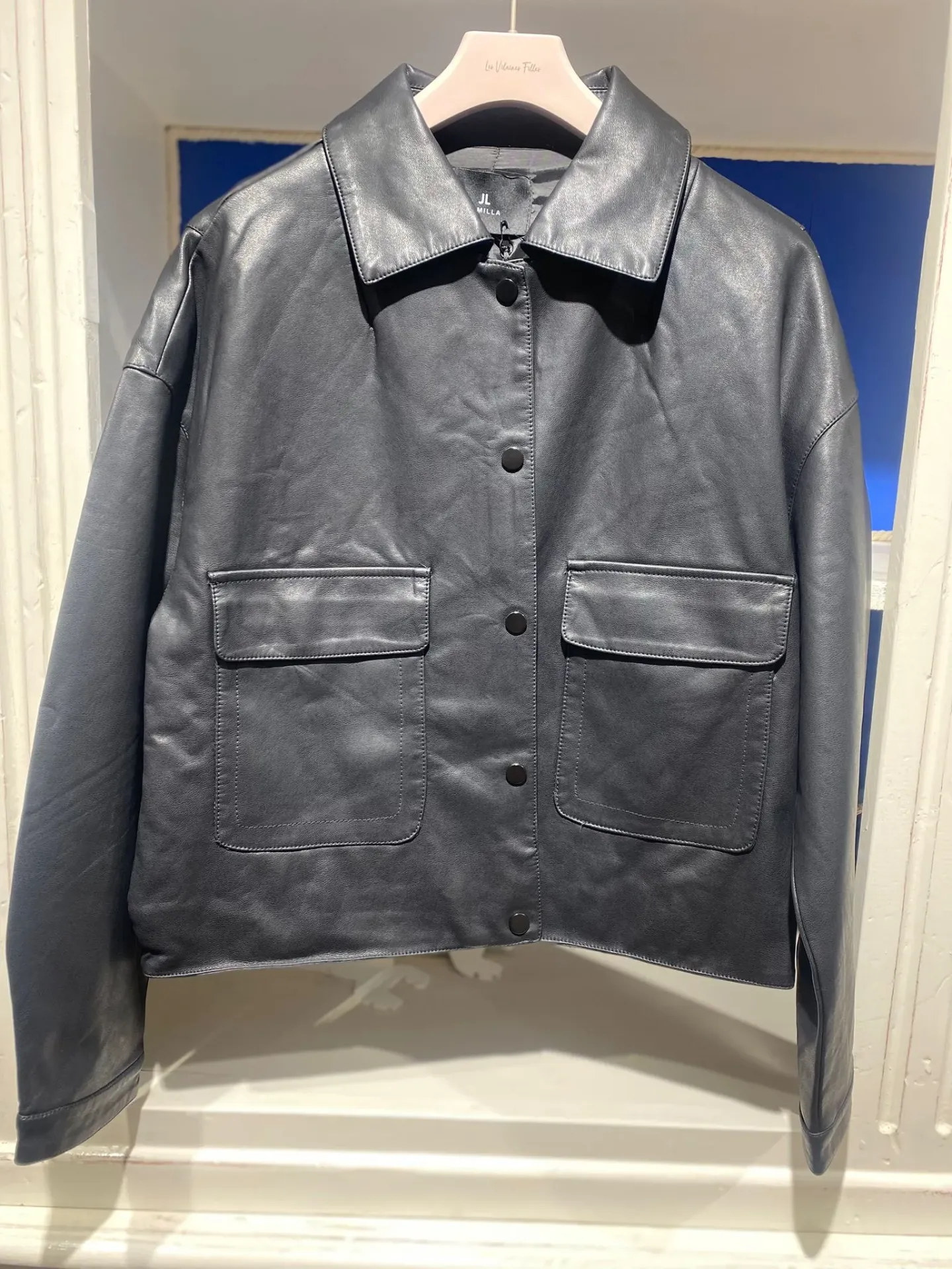 Veste ecocuir pression- TU