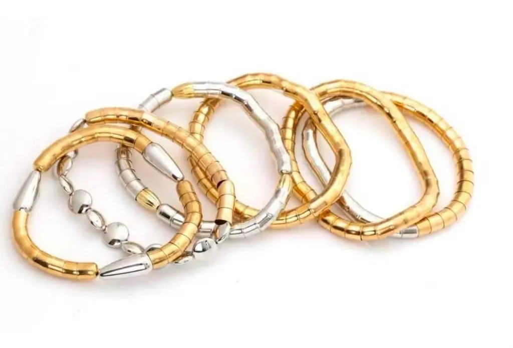 Set Bracelets doré-argenté