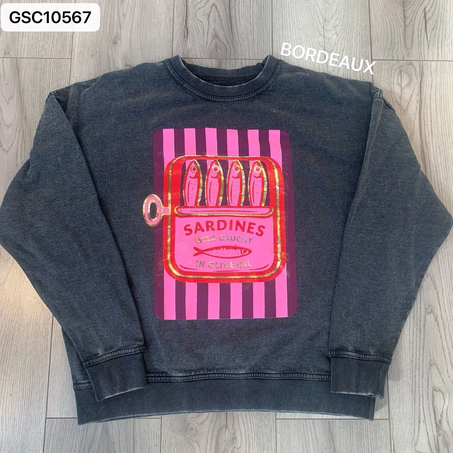 Sweat gris Sardines- TU