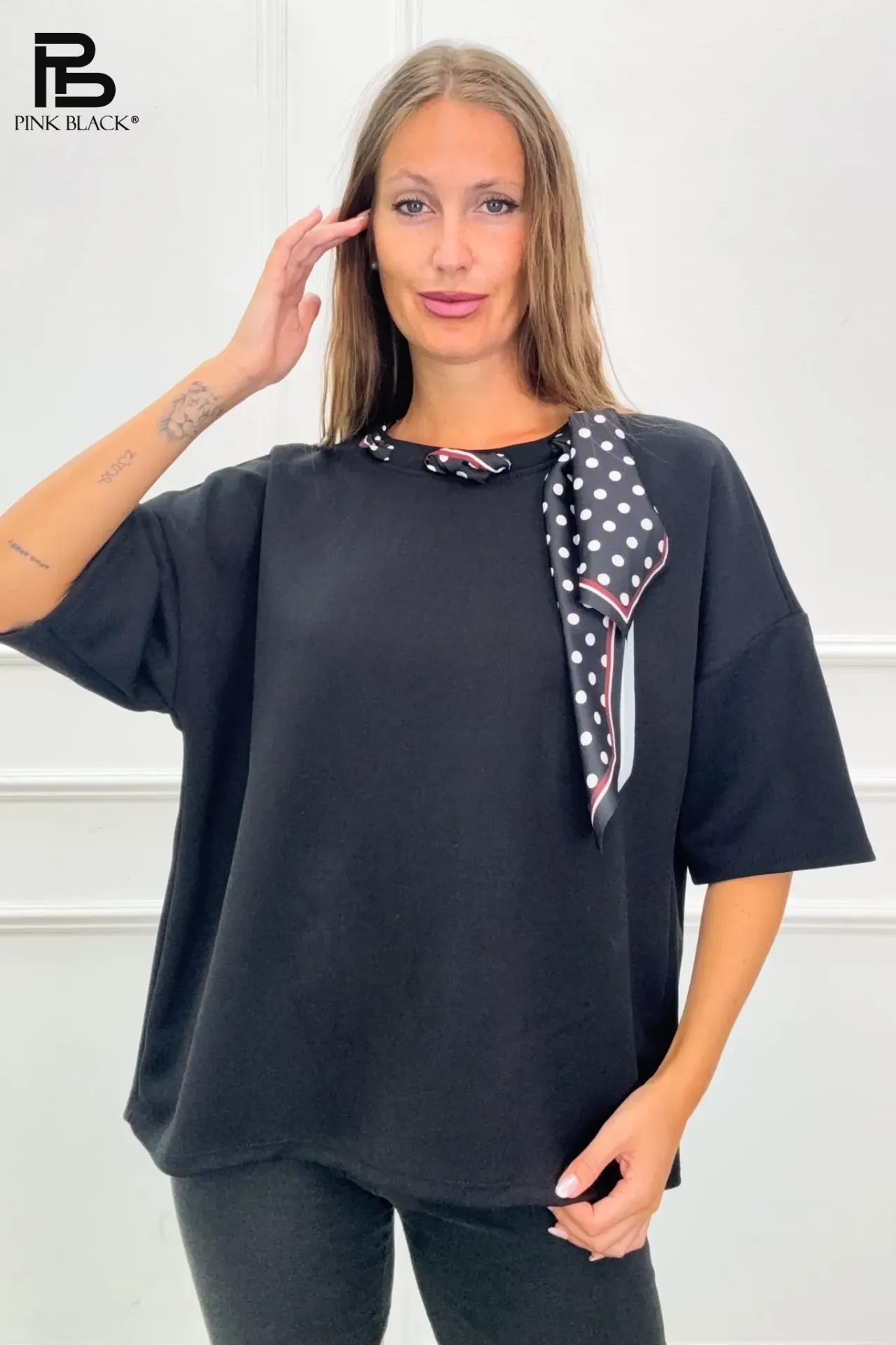 Blouse/ pull MC foulard- TU