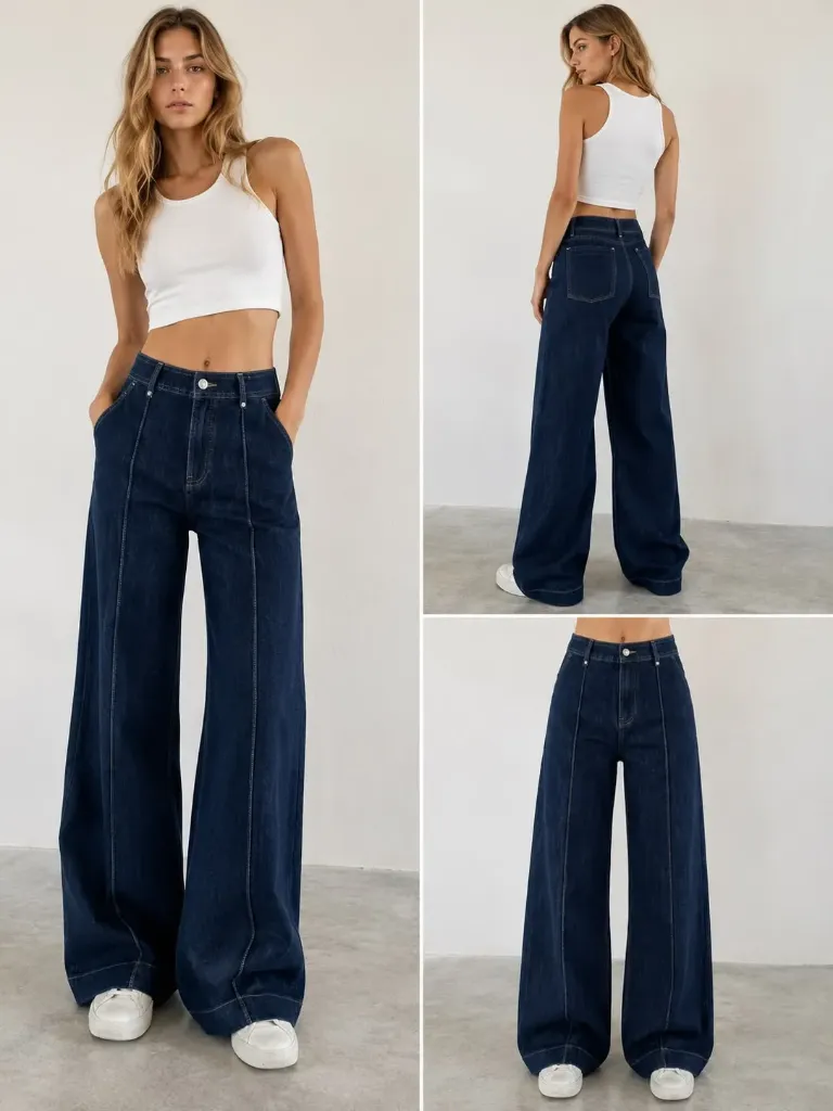 Jeans droit dark blue (XS)