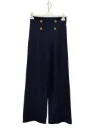 Pantalon bleu viscose