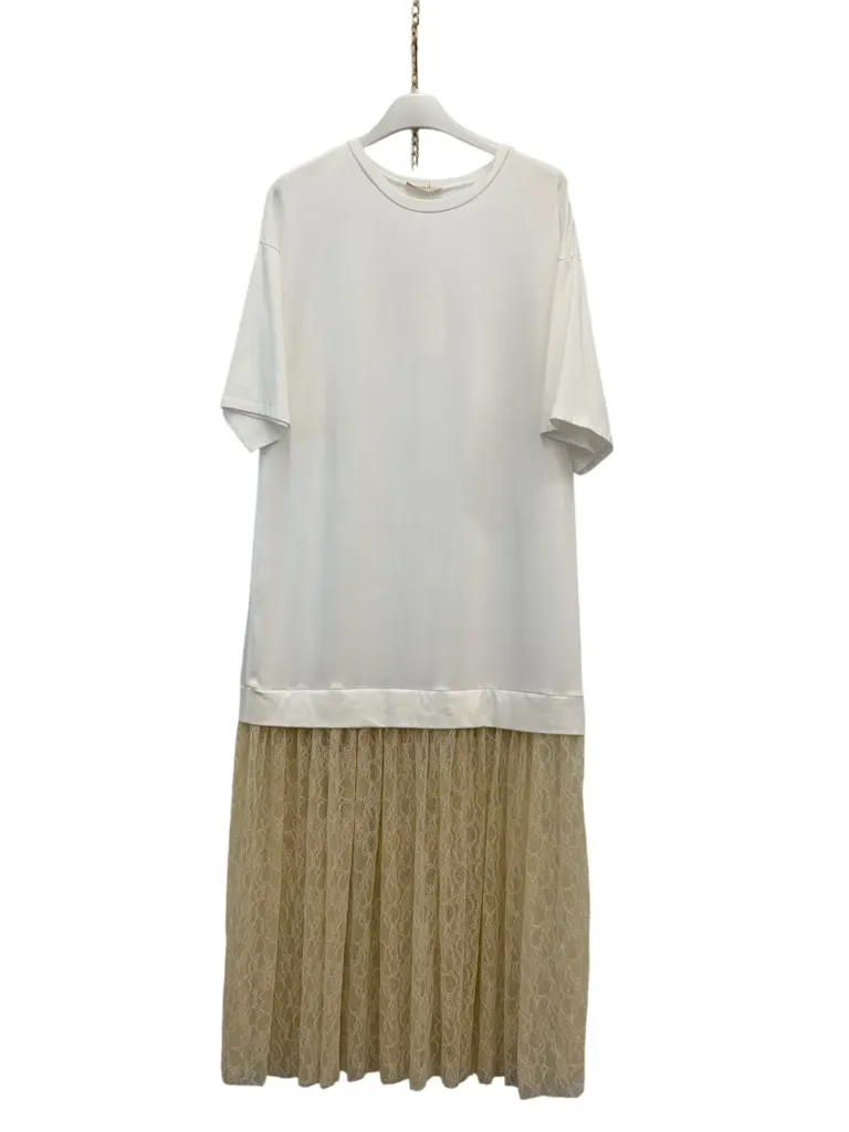 Robe tshirt dentelle-TU