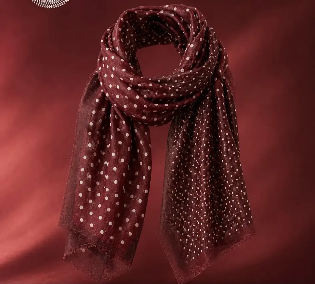 Foulard pois 90 x 180cm