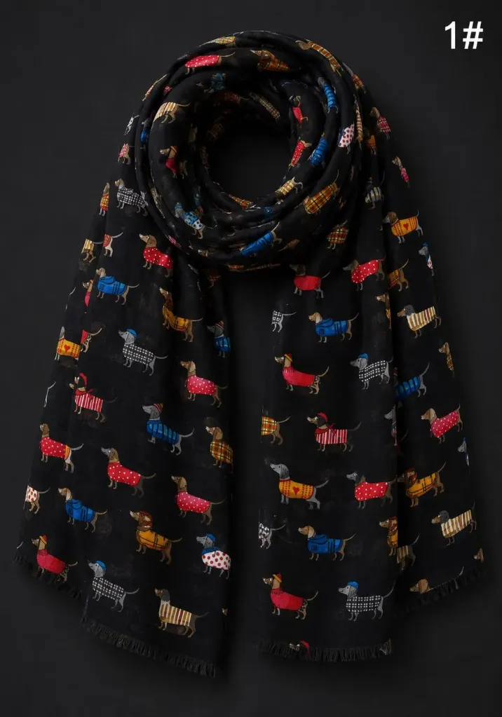 Foulard Teckel 85 x 180cm