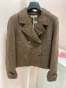 Manteau court marron- TU