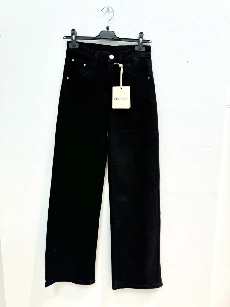 Jeans noir droit