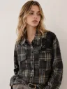 Chemise carreaux gris- TU