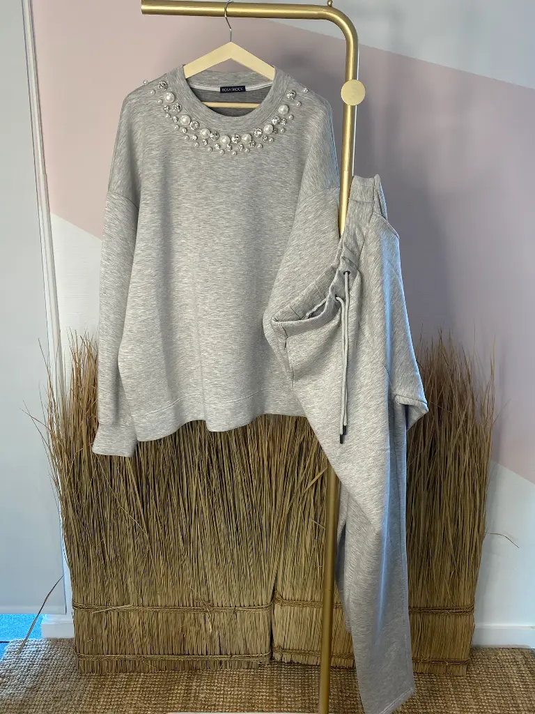 Ensemble sportswear incrustation perles