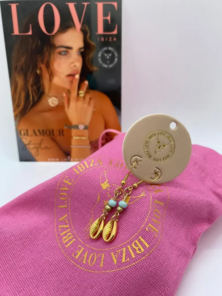 Boucles d'oreilles coquillage doré