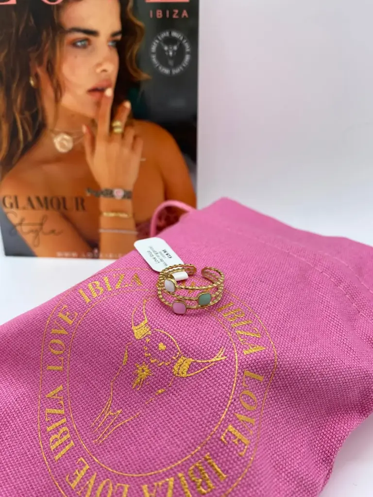 Bague couleurs pastel