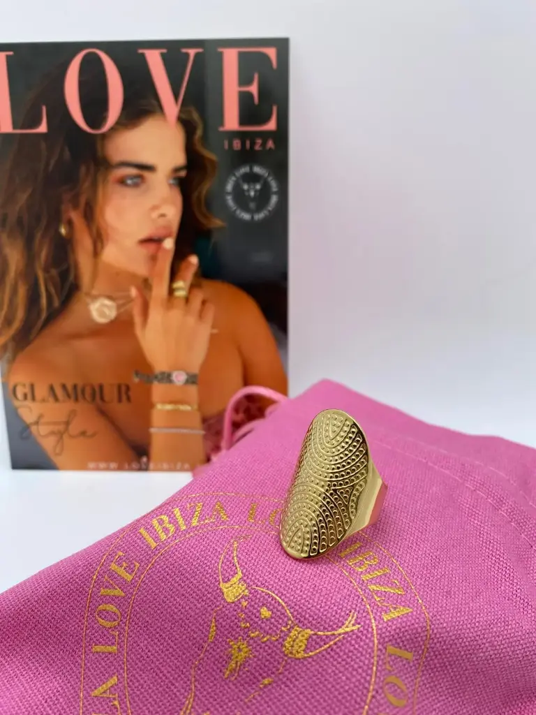 Bague métal martelé