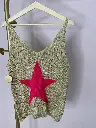 Débardeur crochet avec étoile colorée