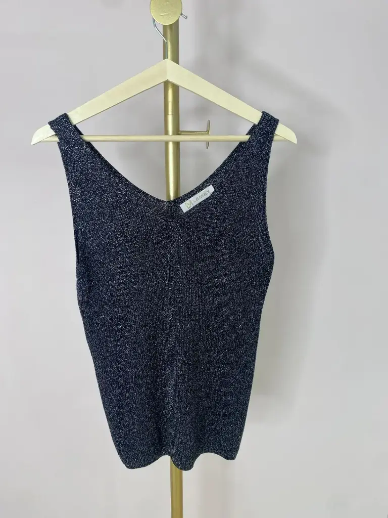 Débardeur sans manches fluide- lurex