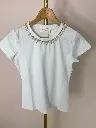 Tshirt col perlé