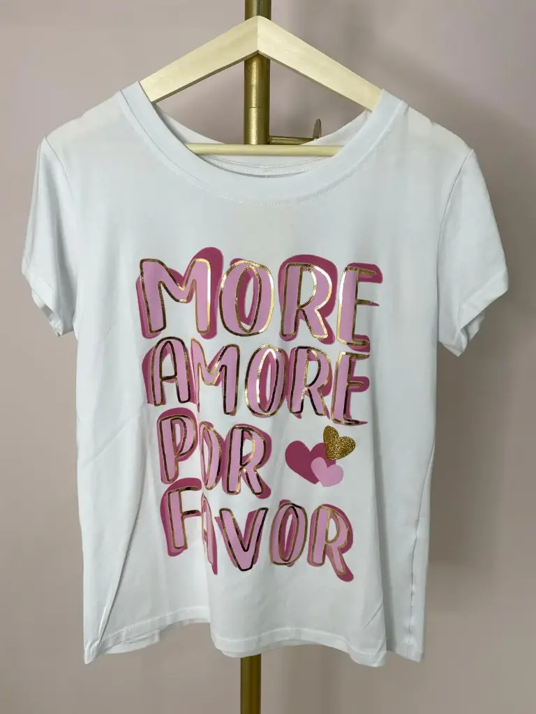 Tshirt More Amore- fit size