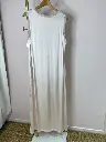 Robe fluide longue satinée