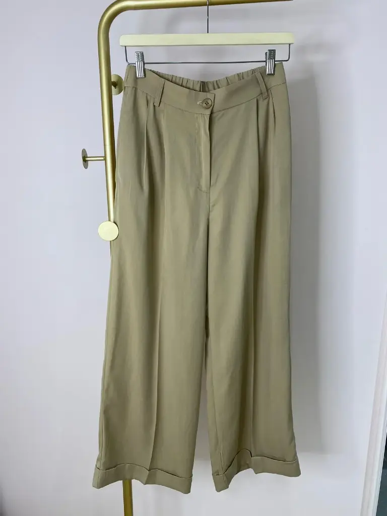 Pantalon fluide Camel