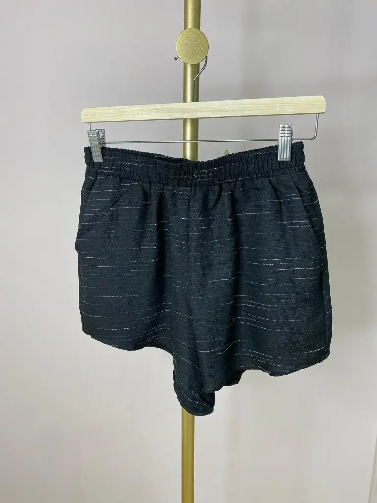 Short court coton/lin