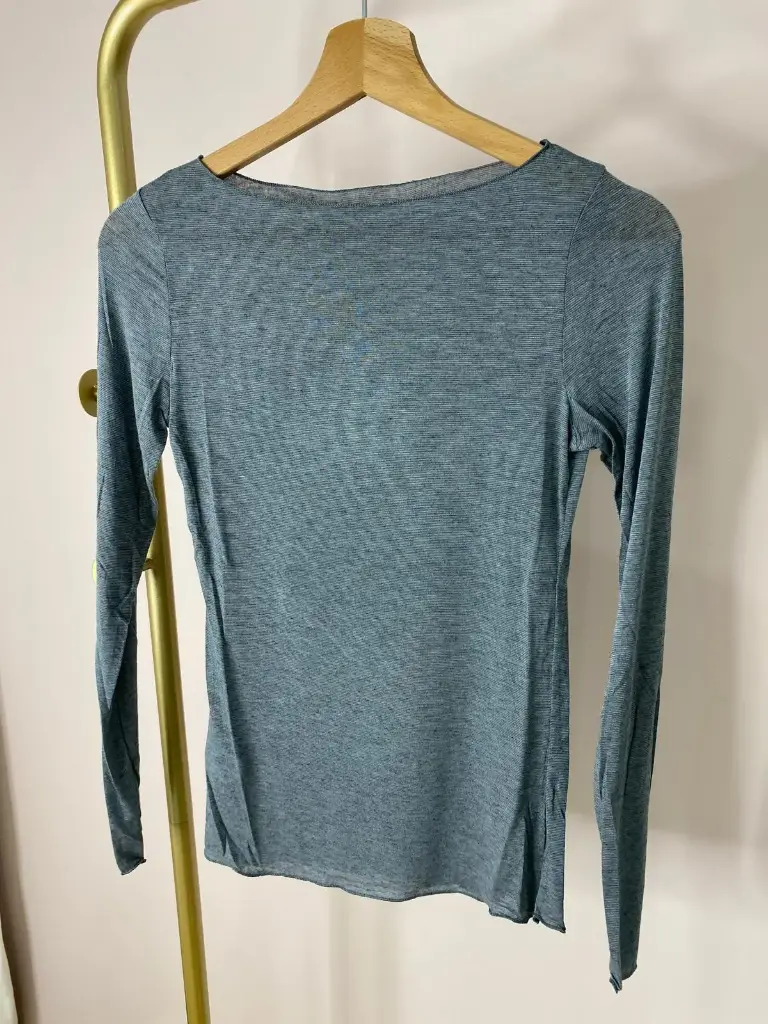 Tshirt maille Cashmere, transparent (gris)