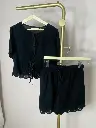 Ensemble coton short/ chemise