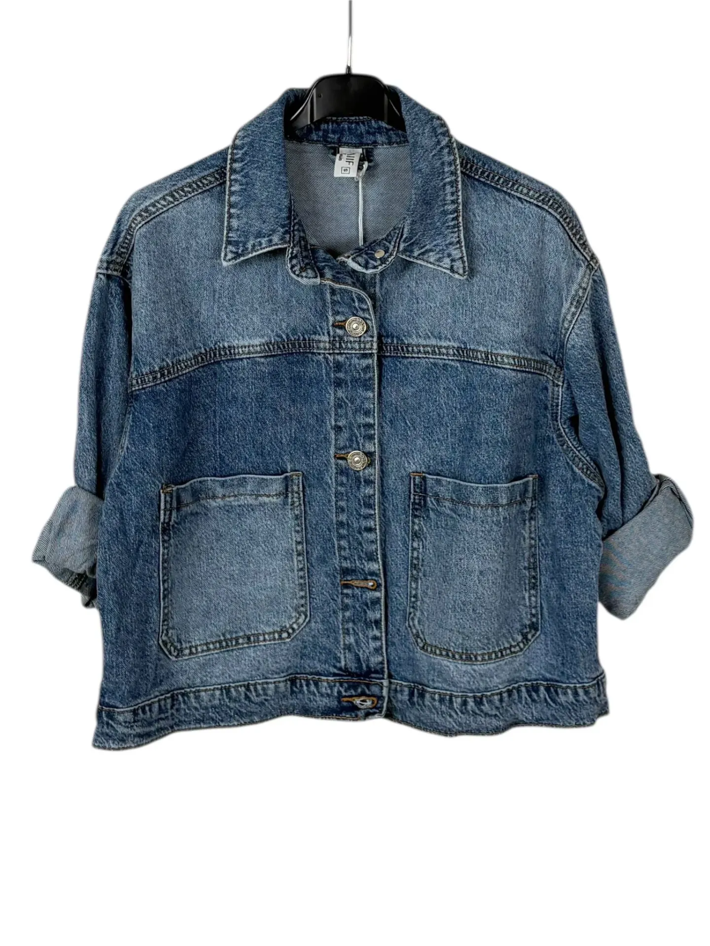 Veste en jeans droite