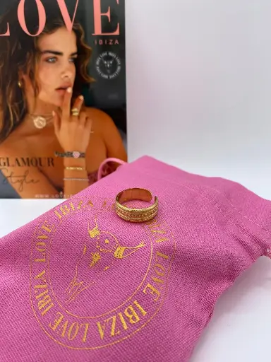 Bague métal doré