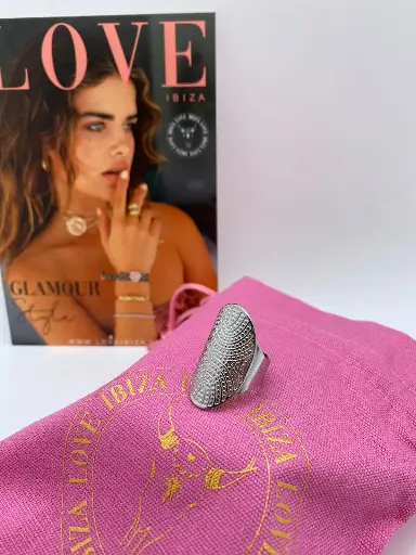 Bague métal martelé