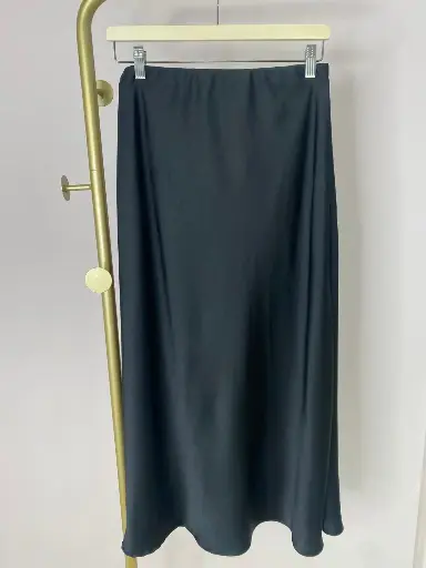 Jupe longue satin