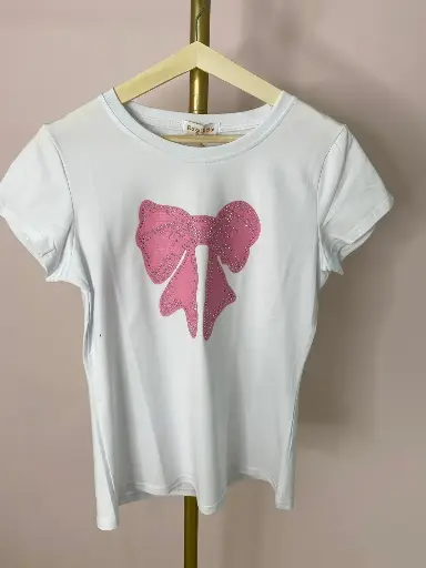 Tshirt noeud rose
