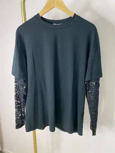 Tshirt ML, dentelle bras