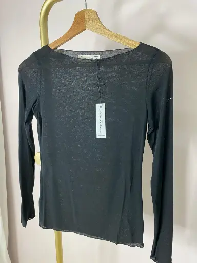 Tshirt maille Cashmere, transparent