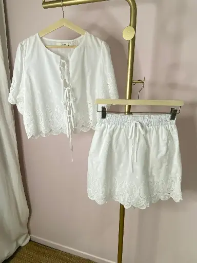 Ensemble coton short/ chemise
